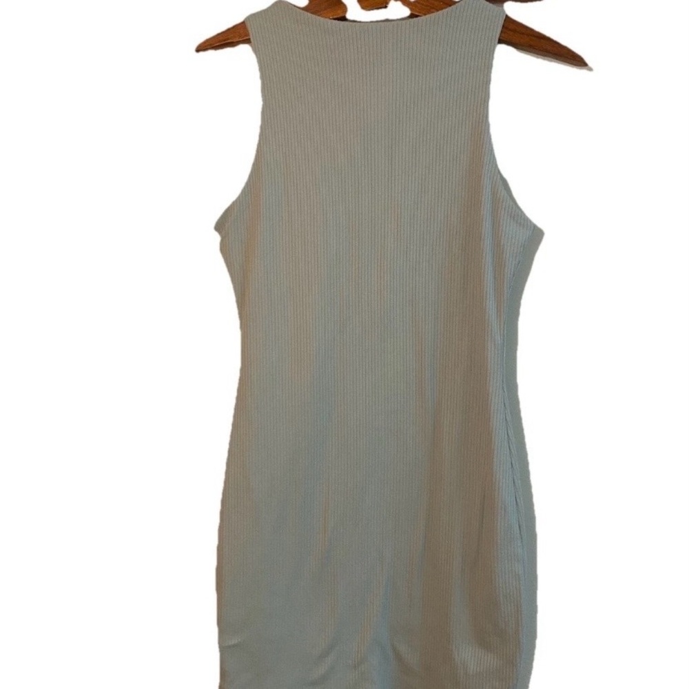 Miami Ribbed Tank Top - Soft Green - Picture 2 of 3